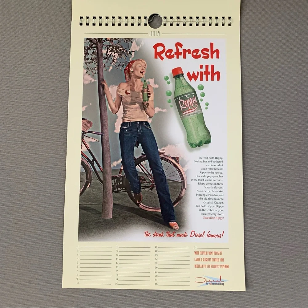 Retro diesel calendar rare
